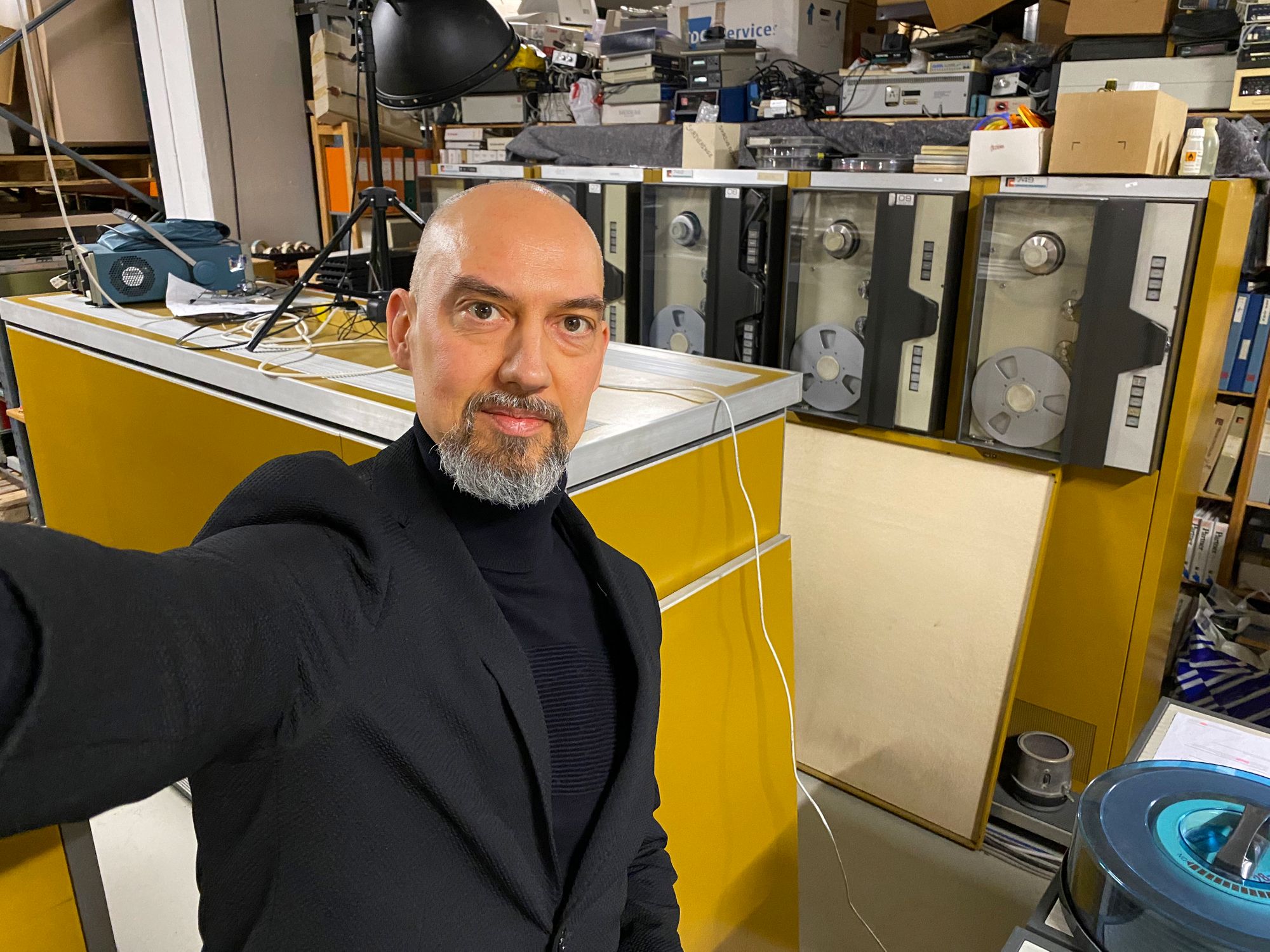 Anders på besøg hos Dansk Datahistorisk Forening, foto: Anders Høeg Nissen